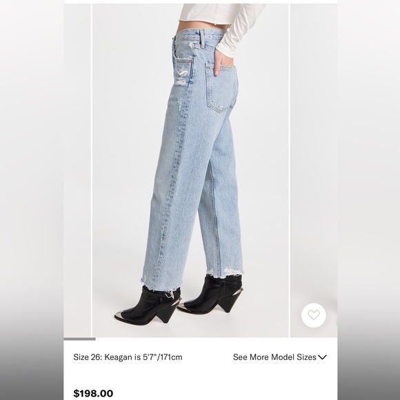 AGOLDE 90'S CROP MID RISE STRAIGHT
IN NERVE - Picture 7 of 9